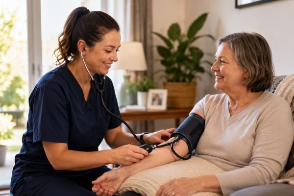NDIS nurse providing in-home nursing care in Melbourne