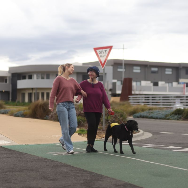 A bay-side street typical of the Mornington Peninsula