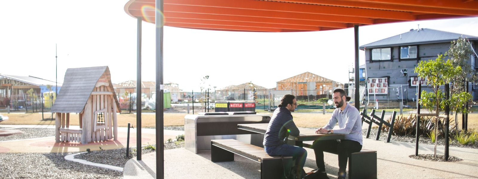 A support worker with an NDIS participant at home in Glen Eira