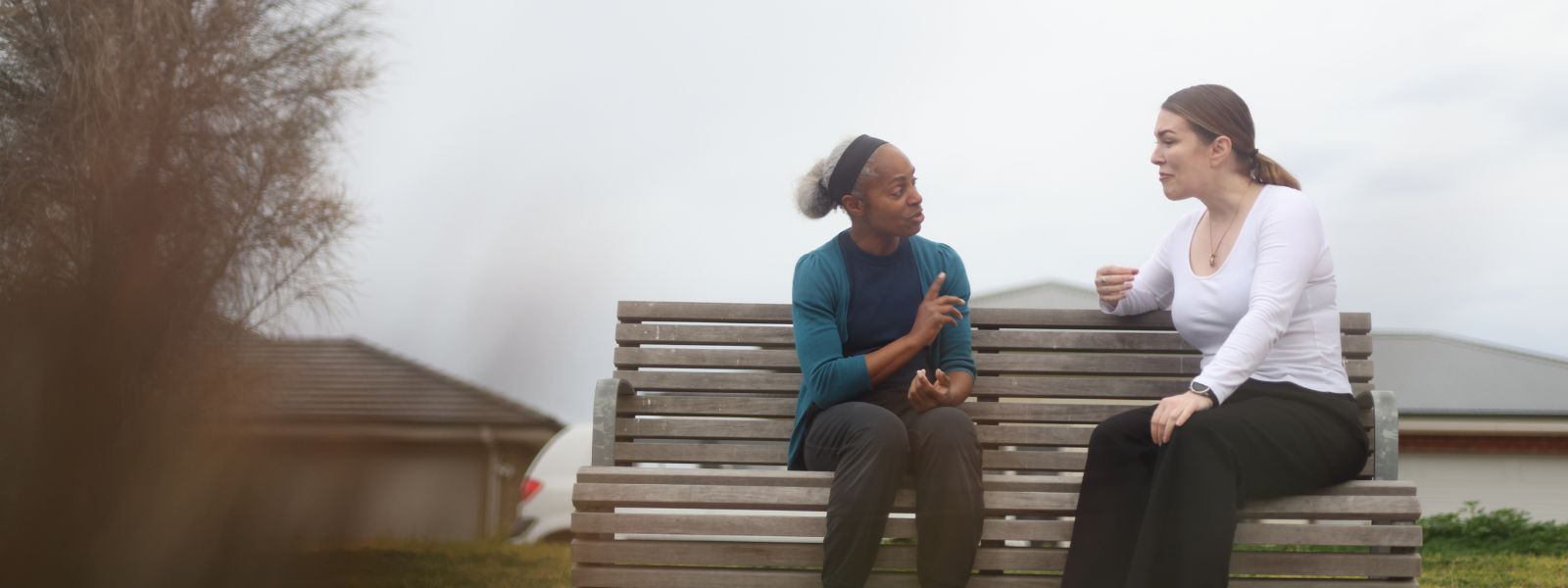 A support worker with a participant in the Woollahra area