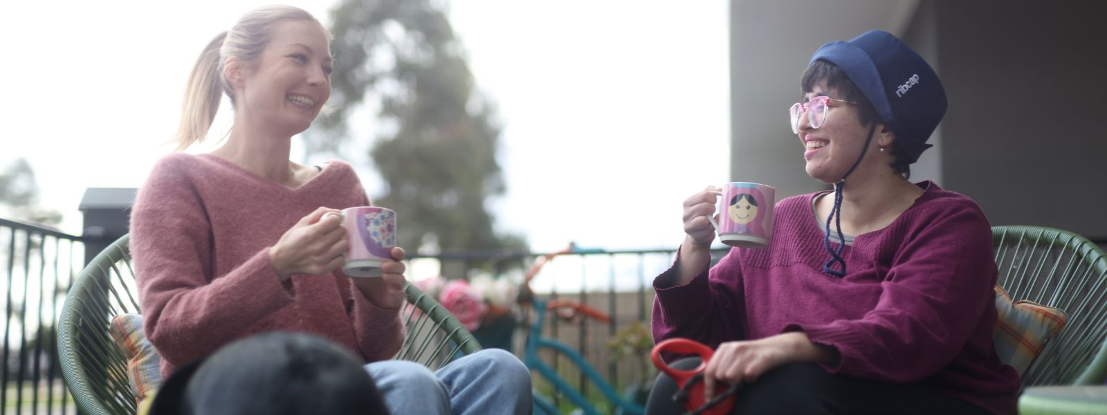 NDIS support worker assisting a participant at home in The Hills Shire