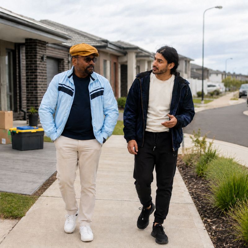 Support worker helping an NDIS participant settle into a new home in Wyndham